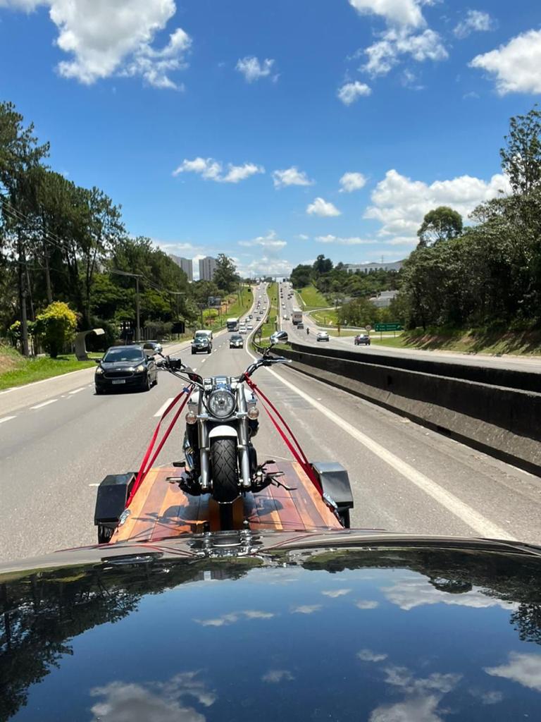 Carretinha para transporte de moto