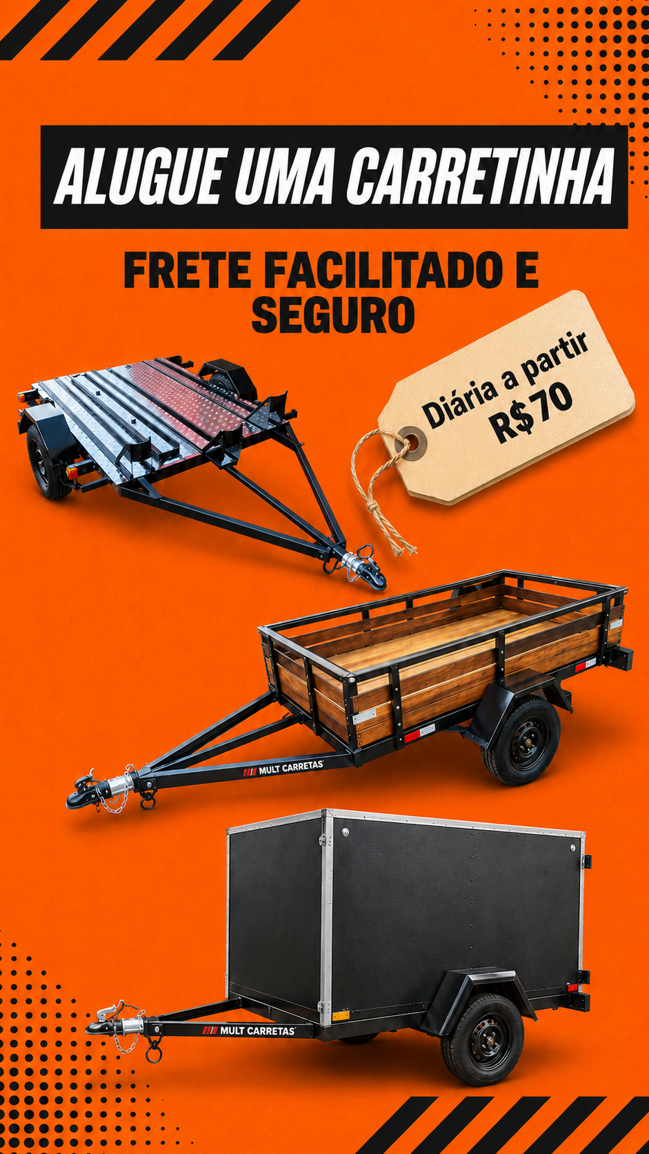 Alugue uma carretinha - Mult Carretas