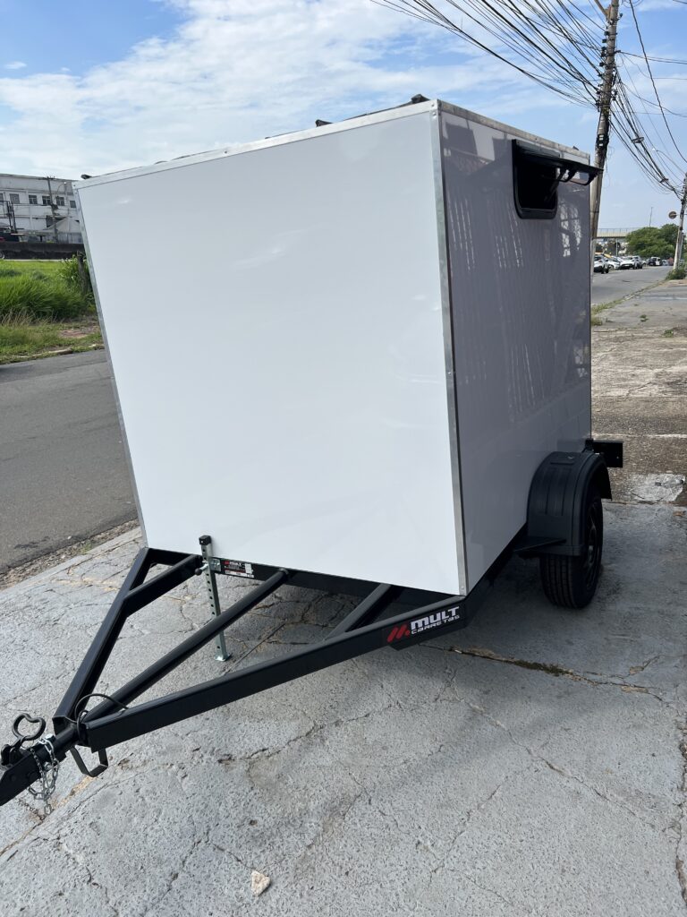 Carreta Baú  Carga Fechada 2,50 L x 1,50 L x 1,50 A  Mini Trailer Camping - imagem 4
