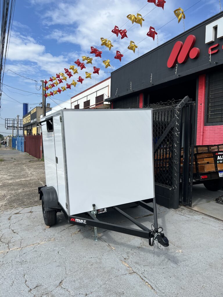Carreta Baú  Carga Fechada 2,50 L x 1,50 L x 1,50 A  Mini Trailer Camping - imagem 8