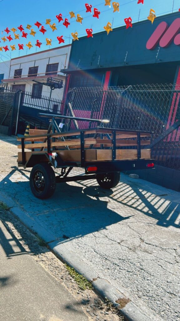 Carretinha Fazendinha Suporte Bobina - imagem 4