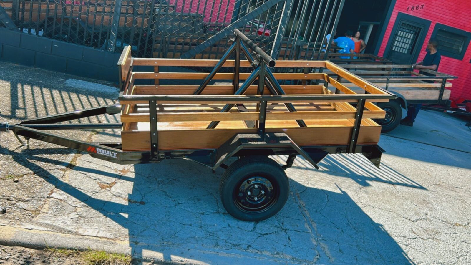 Carretinha Fazendinha Suporte Bobina - imagem 5