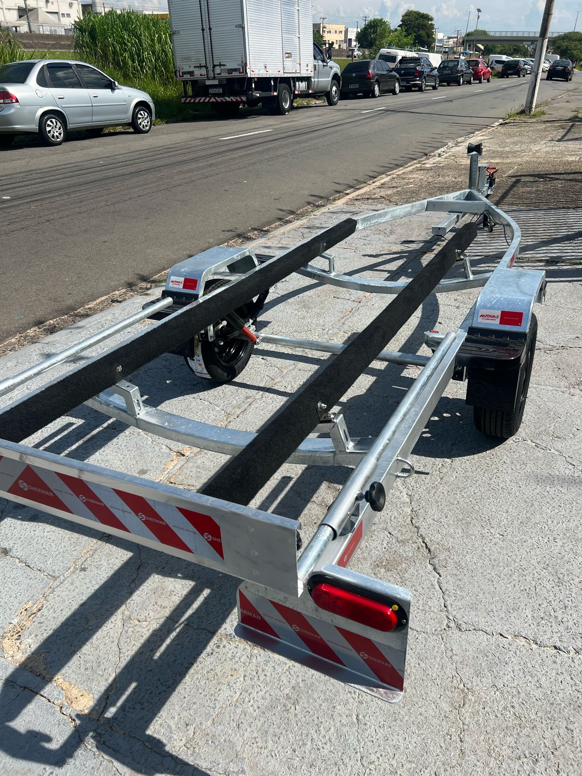 Carretinha reboque Galvanizada CHASSI 4,50 M